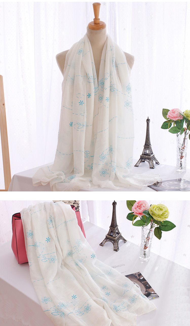 Wholesale ice silk cotton scarf