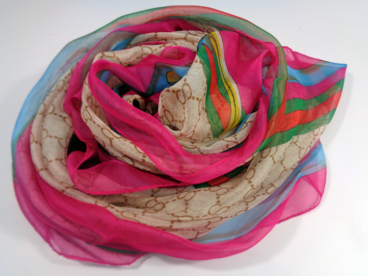 Chain silk scarf wholesale