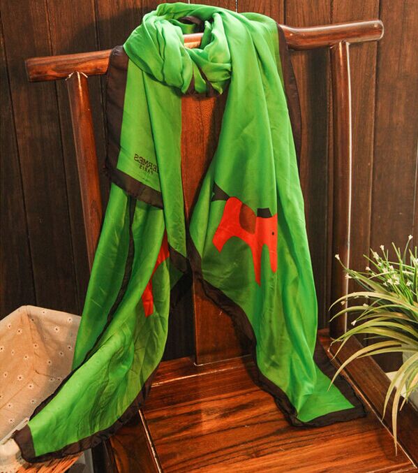 Wholesale embroidery silk scarf