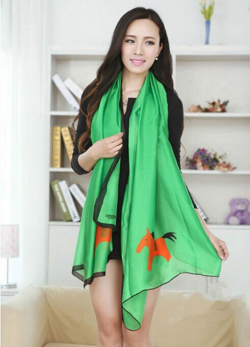 Wholesale embroidery silk scarf