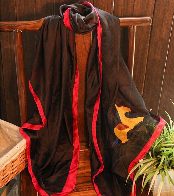 Wholesale embroidery silk scarf