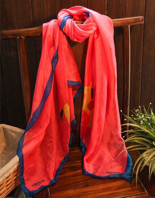 Wholesale embroidery silk scarf