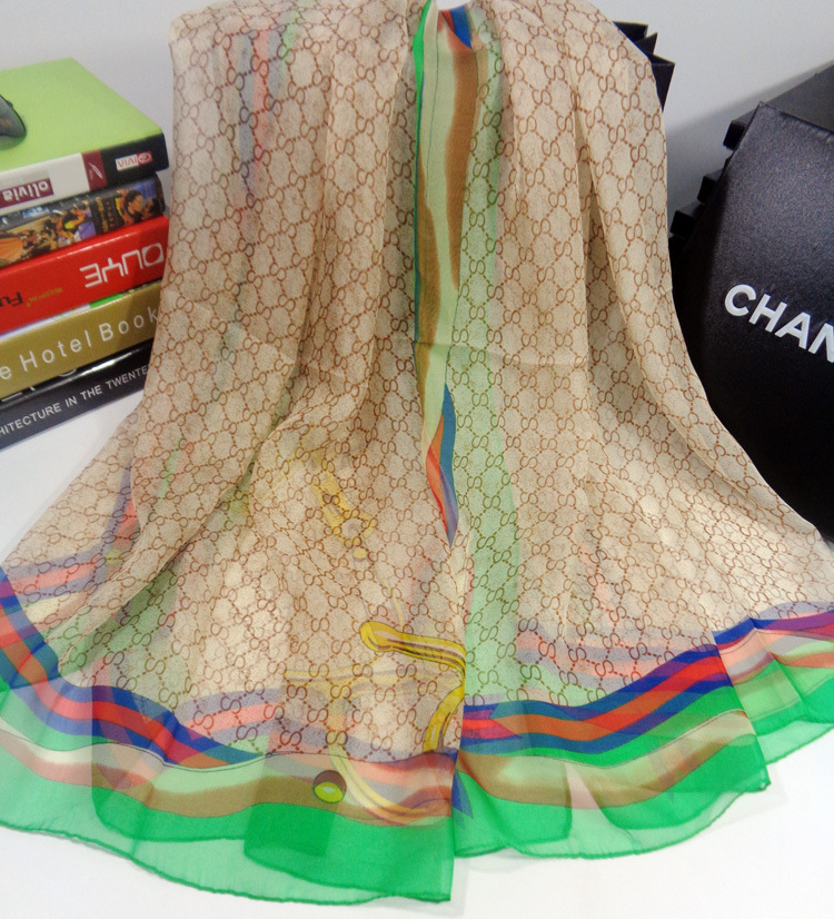 Chain silk scarf wholesale