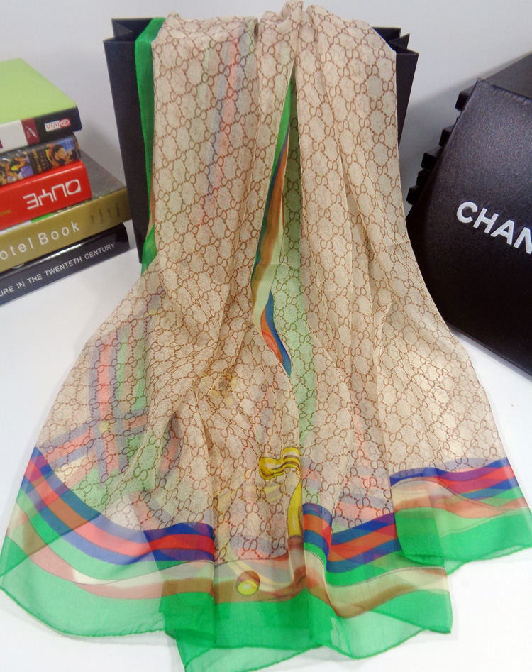 Chain silk scarf wholesale