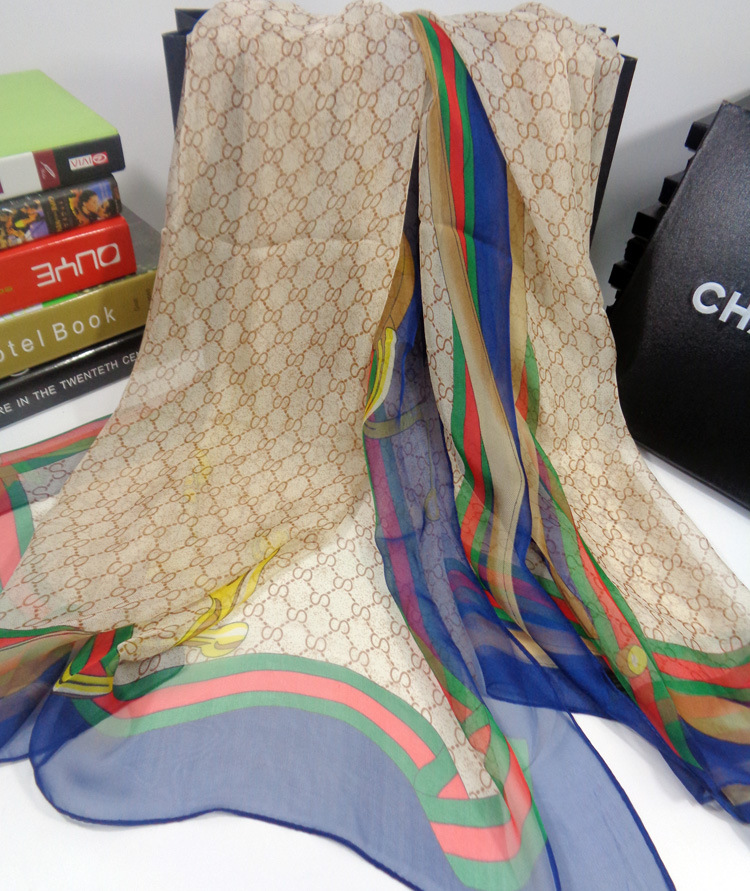 Chain silk scarf wholesale