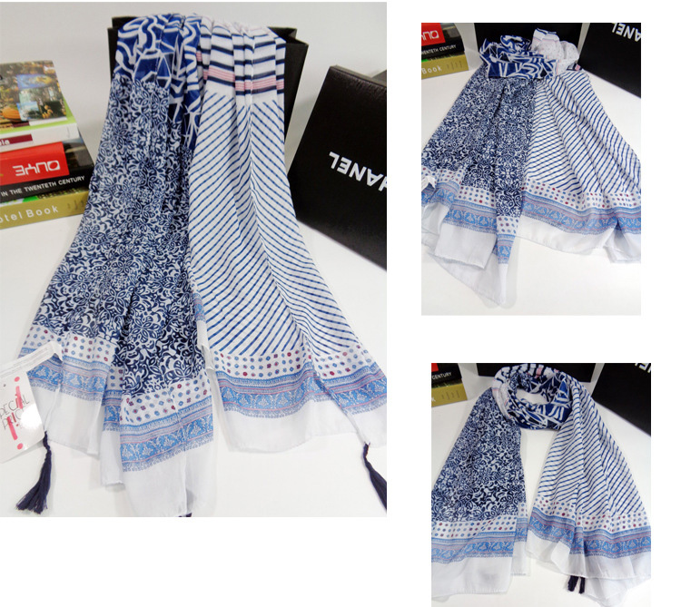 Wholesale plain cotton scarf