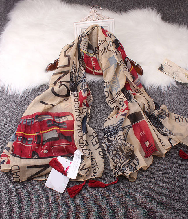 Cotton yarn scarf wholesale