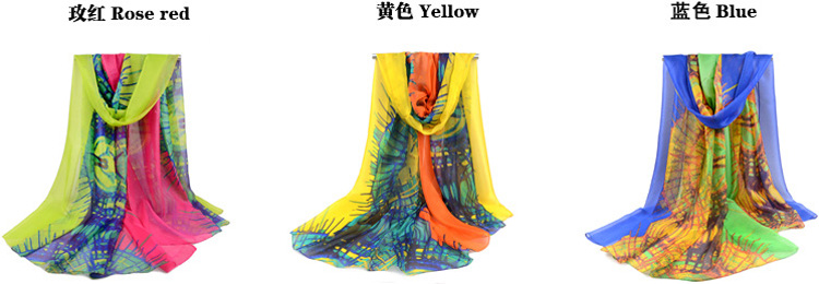 Large chiffon scarf wholesale