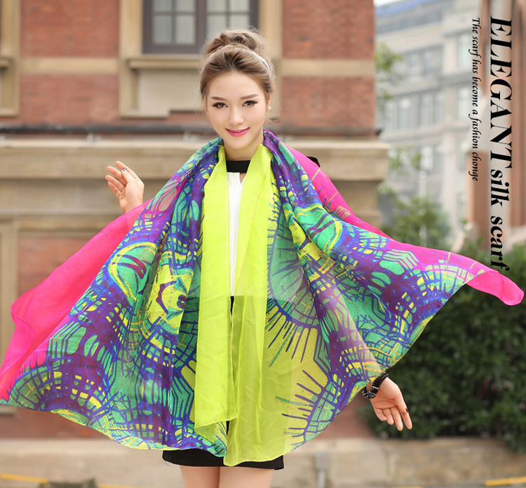 Large chiffon scarf wholesale