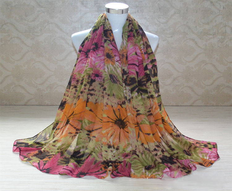 Women cotton viscose scarf wholesale