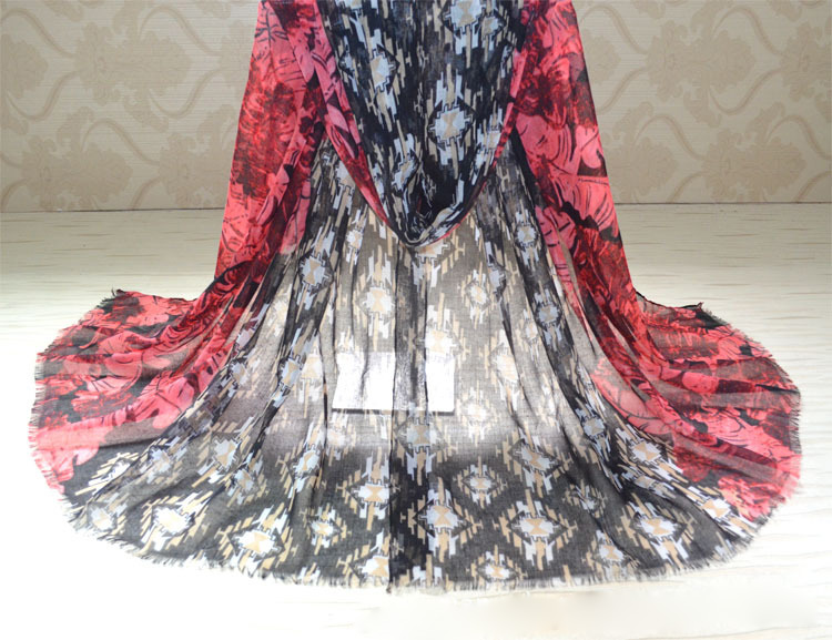 Wholesale viscose cotton scarf