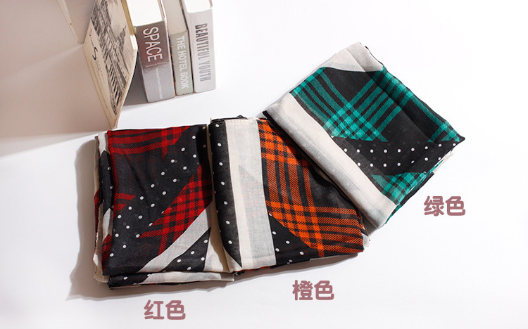 Wholesale dot viscose scarf