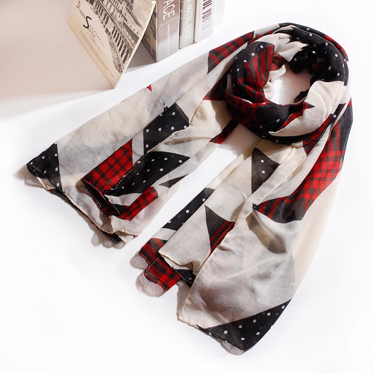 Wholesale dot viscose scarf