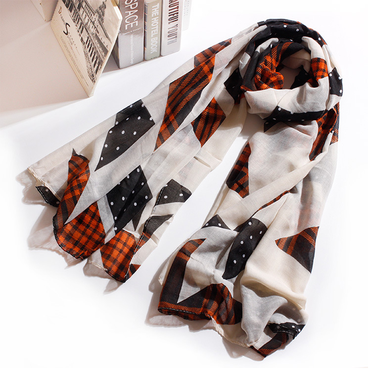 Wholesale dot viscose scarf