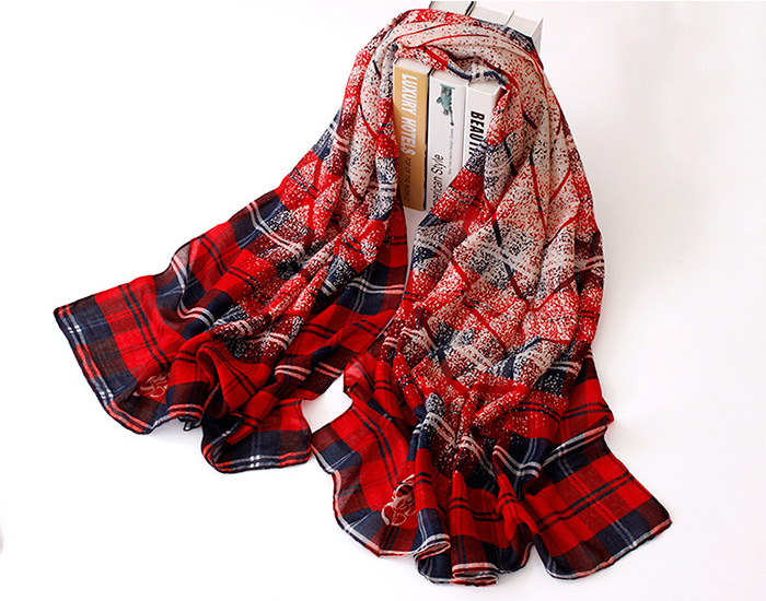 Wholesale classic plaid scarf