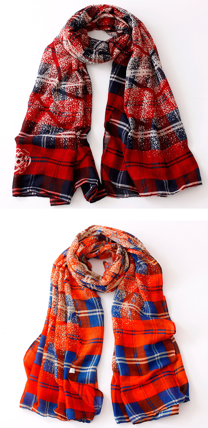 Wholesale classic plaid scarf