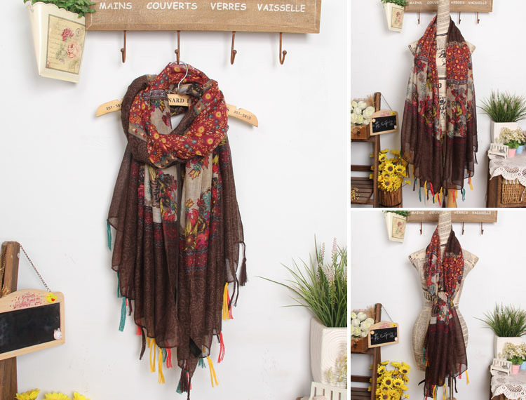 Wholesale cotton ethnic scarf