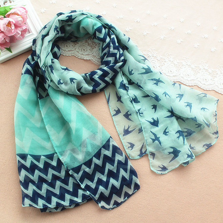 Viscose satin scarves wholesale