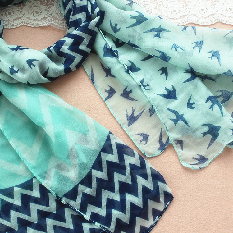 Viscose satin scarves wholesale