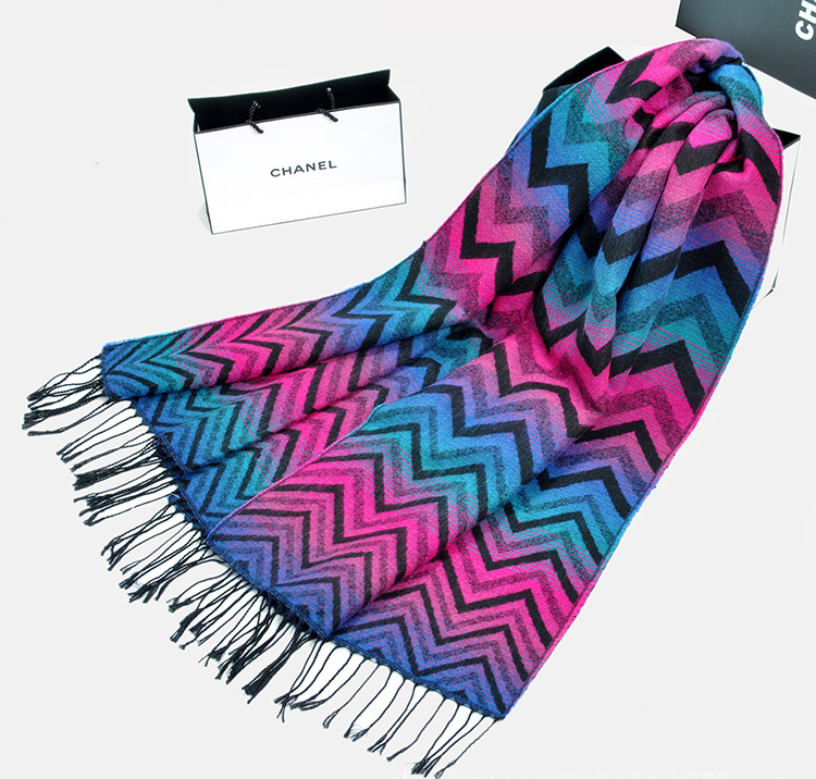 Wholesale fringed cashmere scarf