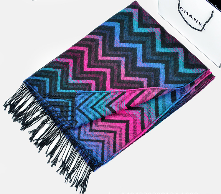 Wholesale fringed cashmere scarf