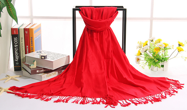 Wholesale red cotton scarf
