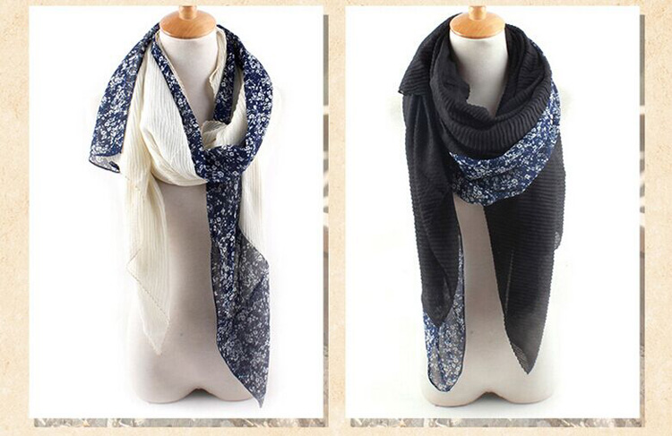 Wholesale chiffon and cotton scarf