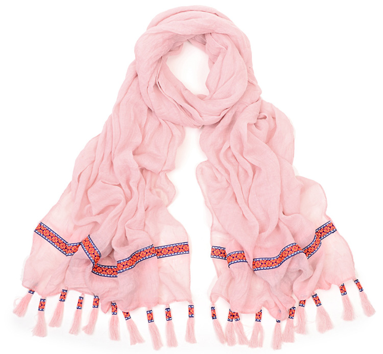 Wholesale fringed hand knit scarf