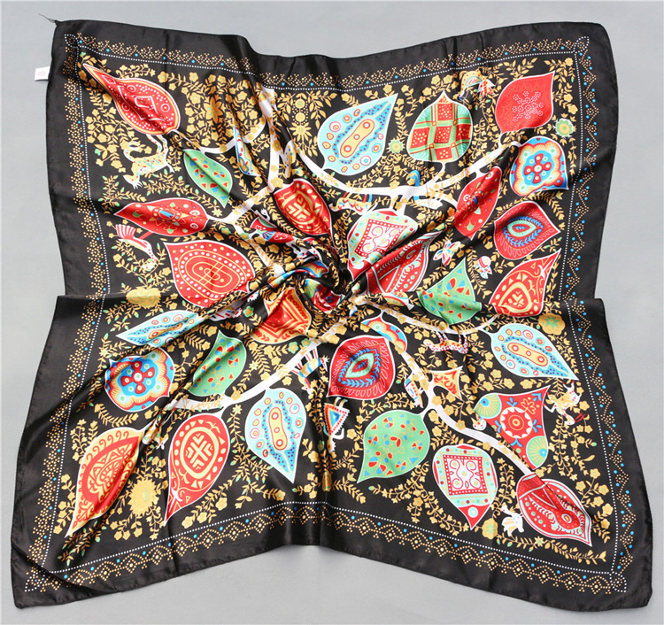Wholesale print satin square scarf