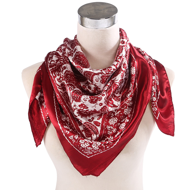 Wholesale silk twill square scarf
