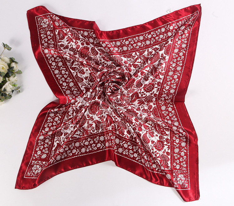Wholesale silk twill square scarf