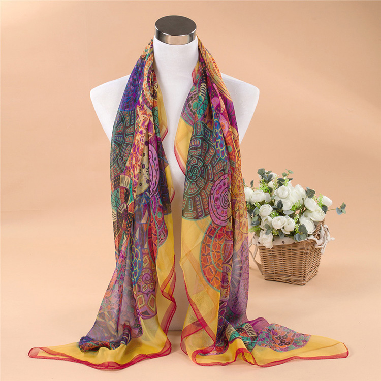 Wholesale silk scarf beach scarf shawl