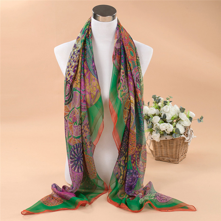 Wholesale silk scarf beach scarf shawl