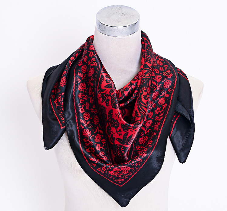 Wholesale silk twill square scarf