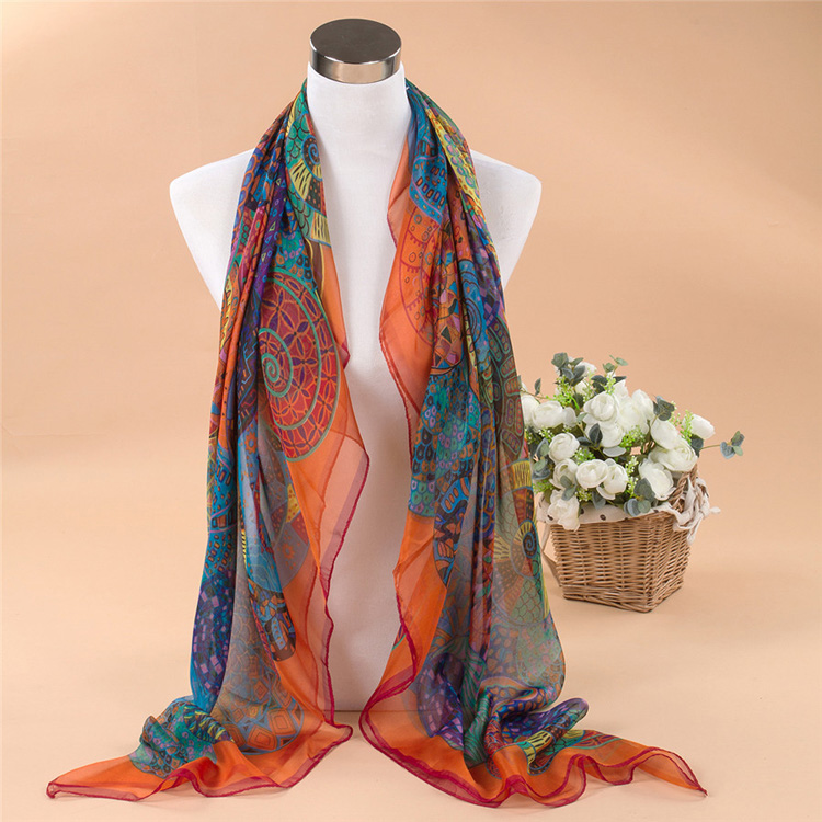 Wholesale silk scarf beach scarf shawl