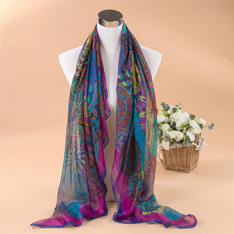 Wholesale silk scarf beach scarf shawl