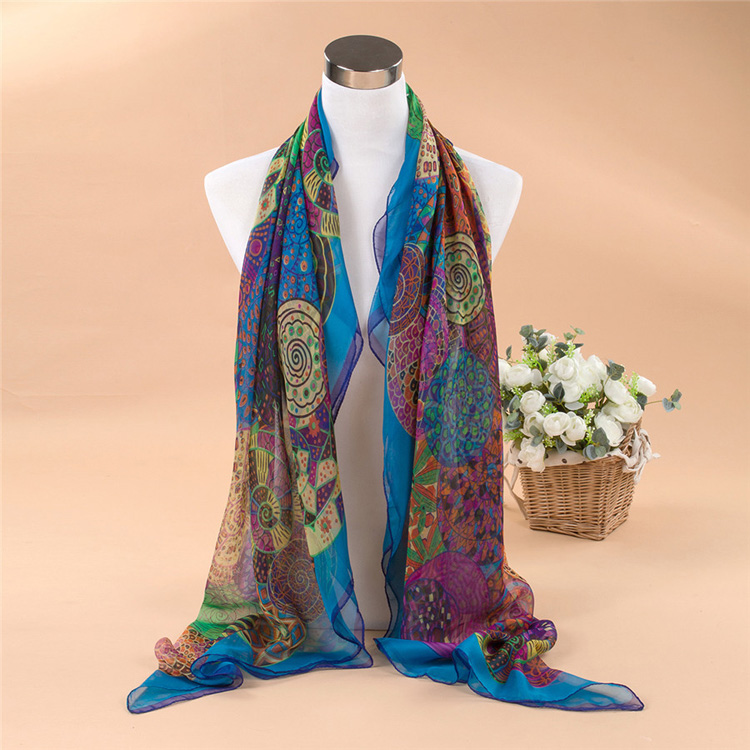 Wholesale silk scarf beach scarf shawl