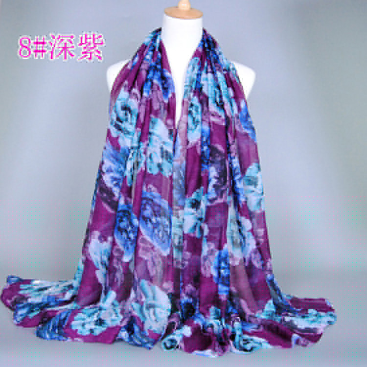 Wholesale viscose peony scarf