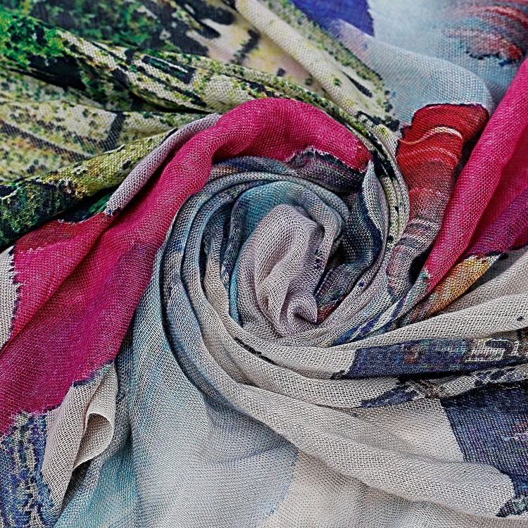 Wholesale digital print cotton scarf