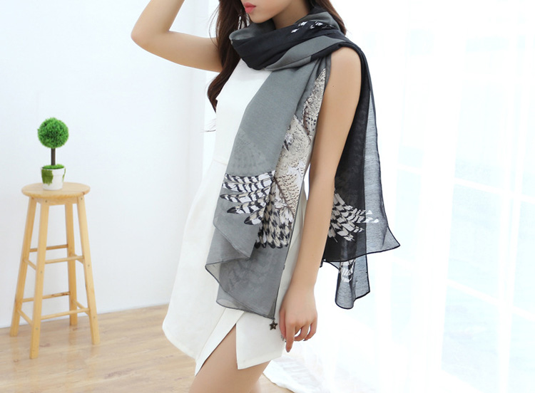 Wholesale owl print scarf