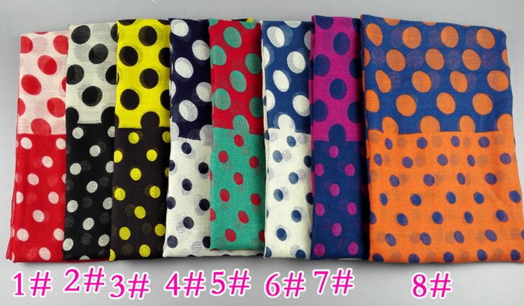 Wholesale viscose dot print scarf