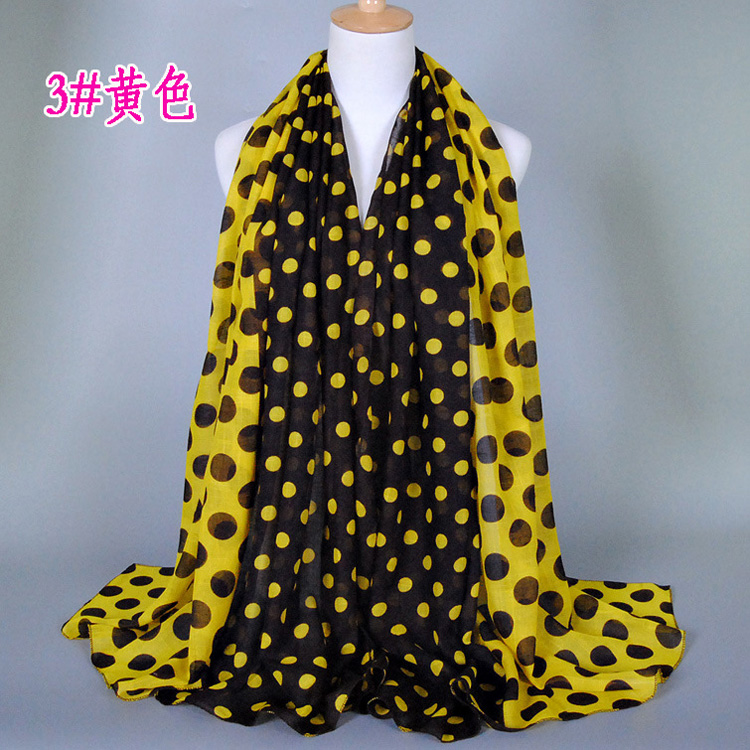 Wholesale viscose dot print scarf