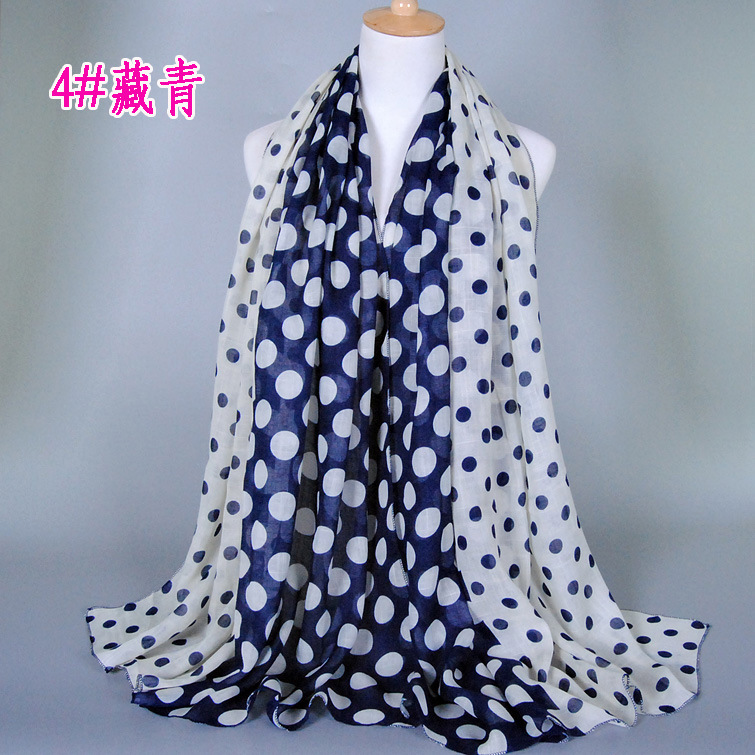 Wholesale viscose dot print scarf