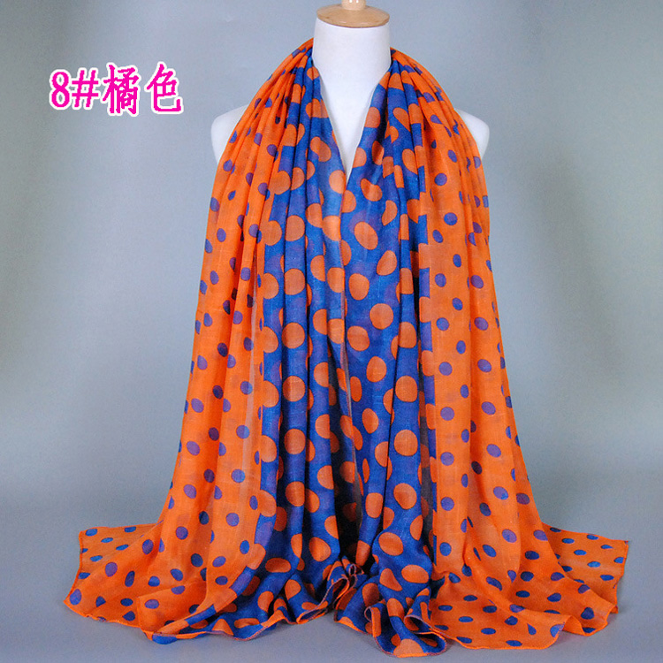 Wholesale viscose dot print scarf