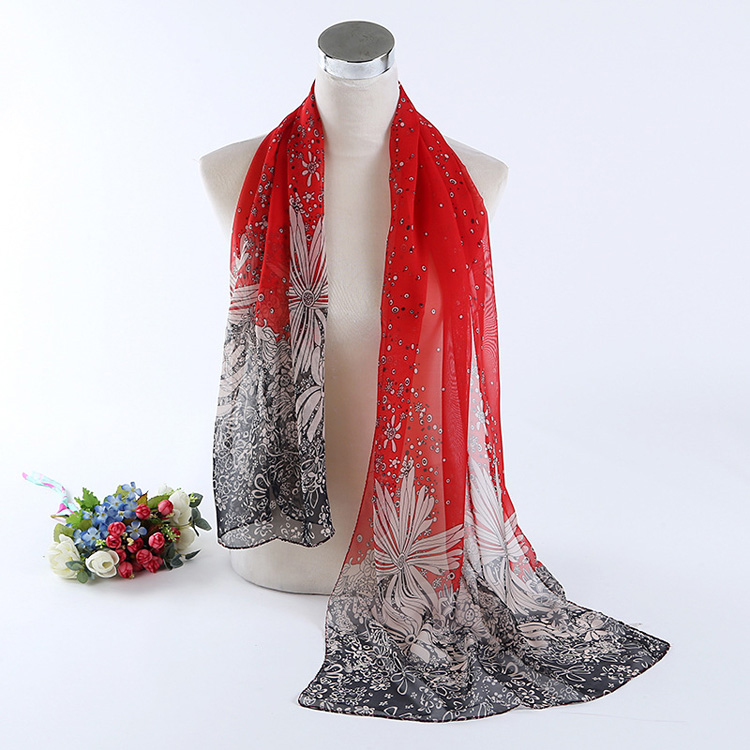 Wholesale thin silk chiffon scarf