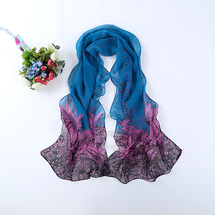 Wholesale thin silk chiffon scarf