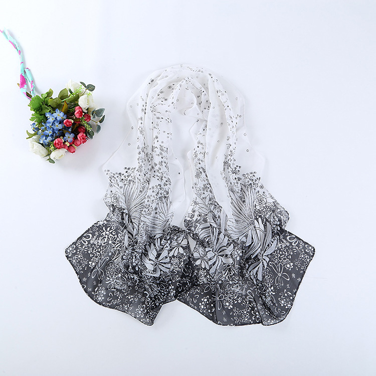 Wholesale thin silk chiffon scarf