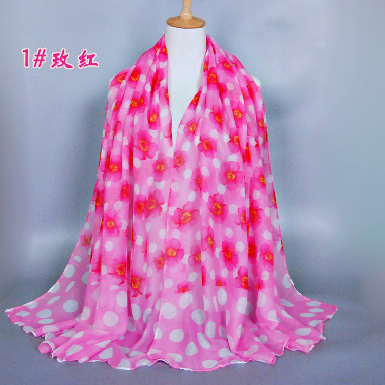 Wholesale women floral shawl scarf