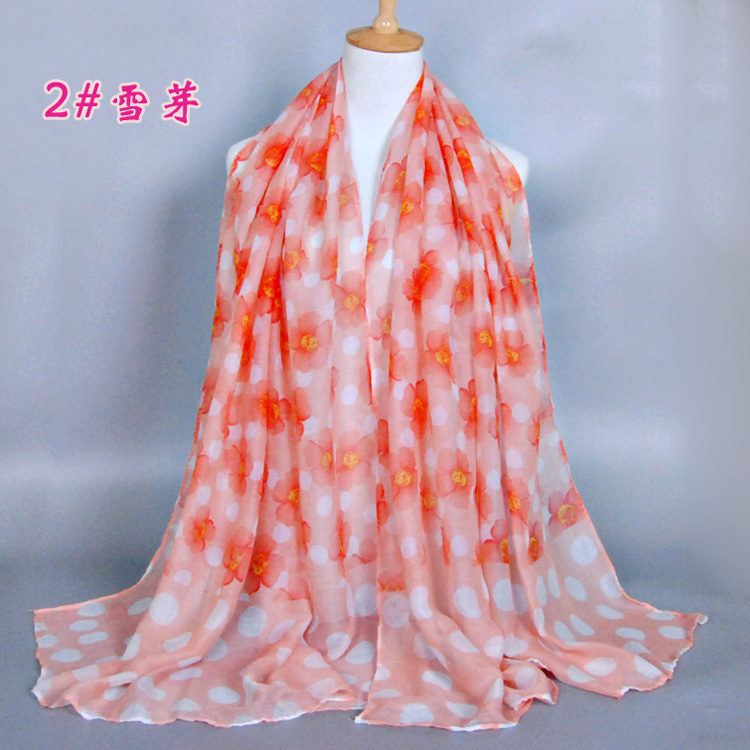 Wholesale women floral shawl scarf