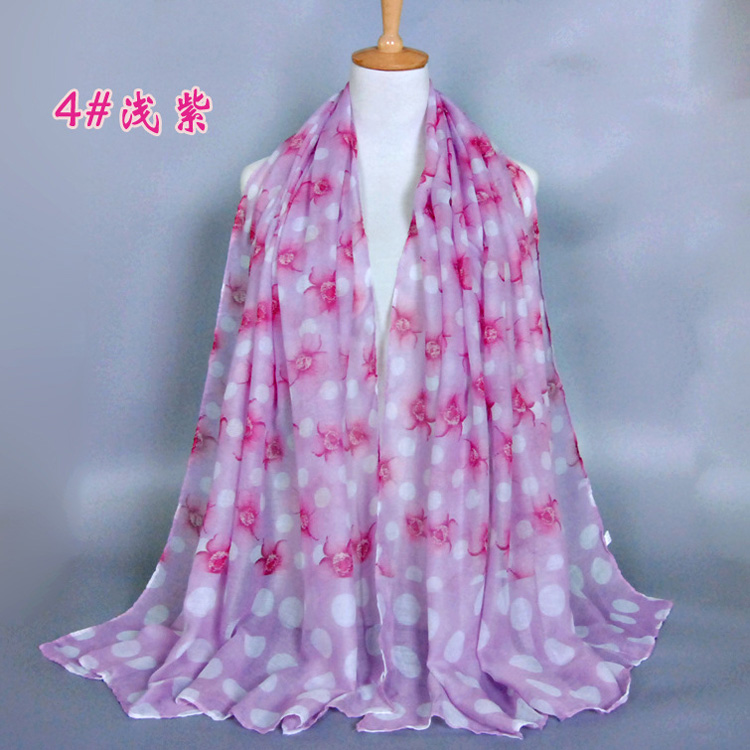 Wholesale women floral shawl scarf